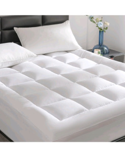 (1) DREAMHOUR Cal King Mattress Pad, Thick Breathable Mattress Topper, Soft, Quilted 72" x 84"