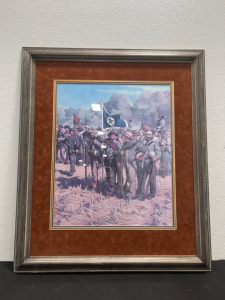 Framed Confederate Art 31x37 &ldquo;Bonnie Blue&rdquo; Artist Keith Ricco Signed And Numbered