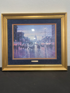 Framed 30x36 &ldquo;After The Centennial Parade&rdquo; 488 of 750 Artist Jack Terry With Certificate