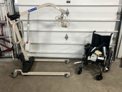 (1) Wheel Chair (1) Invacare Reliant 450 w/Batterys Model#RLS6