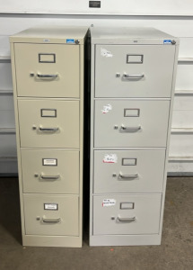 (2) Hon finding cabinets (1) 52&rdquo;x15, (1) 52&rdquo;x18&rdquo;
