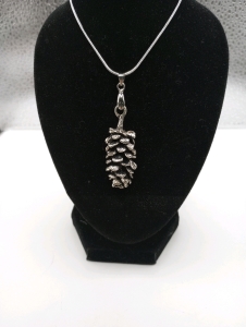 Tibetan Silver Pinecone Pendant Silver.925 Necklace, Tibetan Silver Bat Pendant w/Tiger's Eye .925 Silver Necklace,Blue Turquoise Tibetan Silver Flower Feathers Pendant.925 Silver Necklace