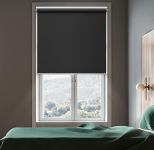 Genimo Blackout Roller Shades Black 51x72 and 46x72