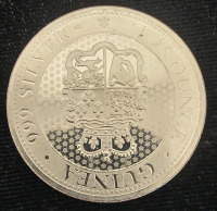 1.25oz .999 Fine Silver Queen Elizabeth Coin- Authenticated - 2