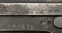 F.I.E. Titan .25Cal Semi Automatic Pistol (No Magazine)-- A04979 - 8