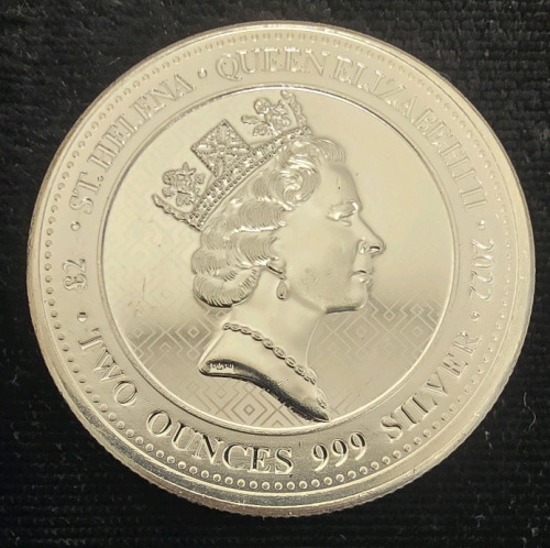 2oz .999 Fine Silver Queen Elizabeth Coin- Authenticated