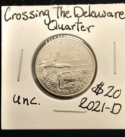 2007-D Wyoming Quarter, 2022-D Wilma Mankiller Quarter, 2021-D Crossing The Delaware Quarter - 4