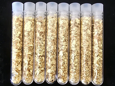 (8) Tubs Of Gold Flake/Leaf Gold