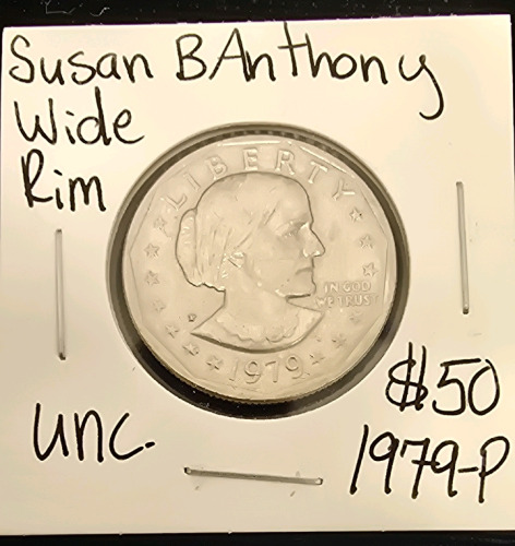 1979-P Susan B. Anthony Wide Rim Dollar Coin