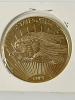 1933 Reproduction Gold Plated Walking Liberty Dollar - 3