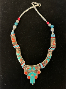 Beautiful Turquoise and Red Coral Necklace