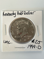 (2) Kennedy Half Dollars: 1972 and 1999-D - 4