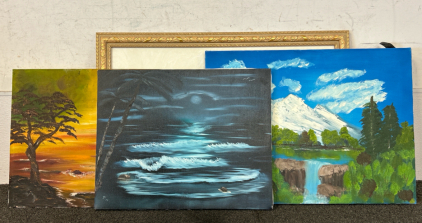 (4) Wall Art Pieces