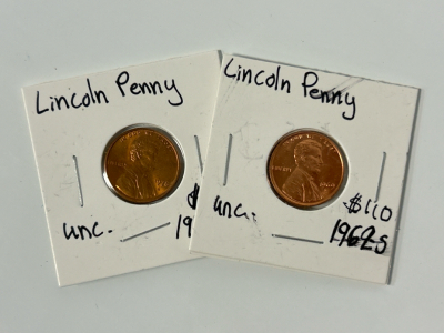 (2) Vintage Lincoln Pennies: 1978-D and 1969-S