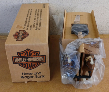 Ertl Harley Davidson Collectible Horse and Wagon Bank