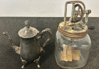 Vintage ButterTurner, Vintage Tea Pot