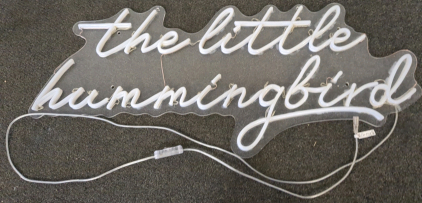 The little hummingbird light up sign