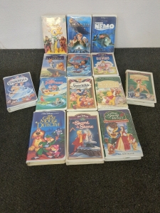 Assorted Disney VHS tapes