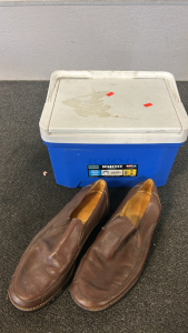 Igloo Cooler, Nice Brown Shoes
