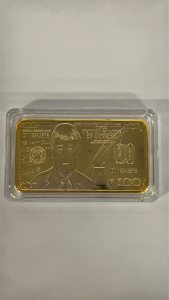 Trump $100 Gold Plated $1 Gold Novelty Bar