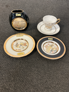 Collectible Plates, Teacup, & Vase