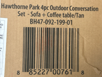 Better Homes & Gardens Hawthorne Park Outdoor Conversation Set (Sofa & Coffee Table) - 8