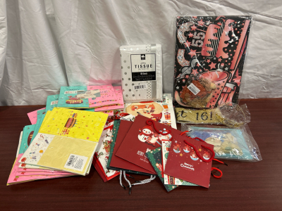 Birthday Gift Bags, Xmas Gift Bags, Tissue Wrap, Balloons and More