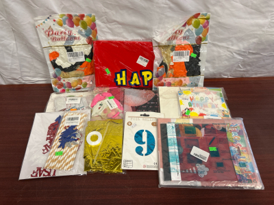 Variety Of Party Supplies