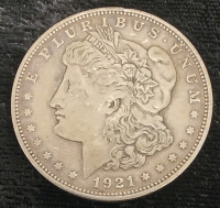 1921 Morgan Silver Dollar- 90% Silver Authenticated