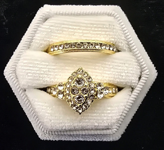 Fashion Ring Set- Gold Tone Plated