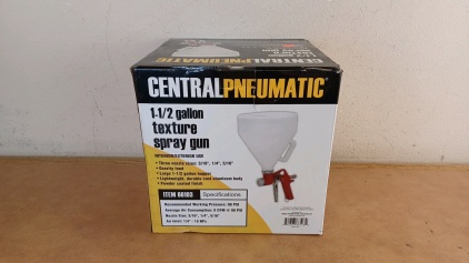 Central Pneumatic 1.5 Gallon Texture Spray Gun