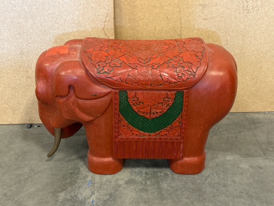 Small Red Elephant Stool