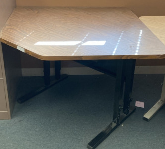Corner Desk (Adjustable Height) 57&rdquo;x50&rdquo;x30
