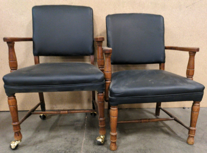 (2) Black Chairs