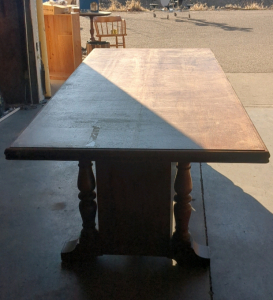 Large brown table