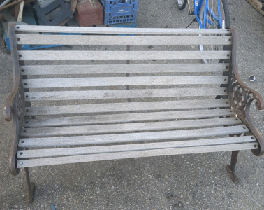 Antique wooden bench