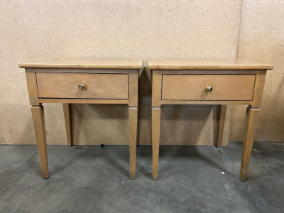 (2) Wooden Side Tables
