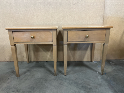 (2) Wooden Side Tables