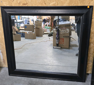 Mirror With Black Wood Frame- 43"x39"