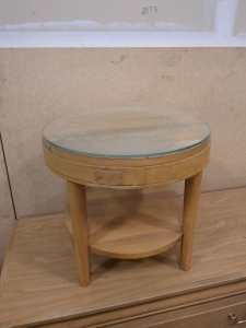 Small table with glass top