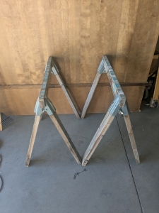 Old Wooden Saw Horses