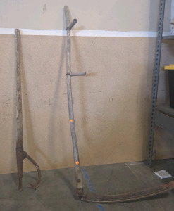 Antique Scythe and Log Puller