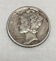 (4) Mercury Silver Dimes Dated 1937, 1942, 1943 (Verified) - 3