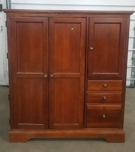 Hooker Furniture Cherry Wood Computer Cabinet