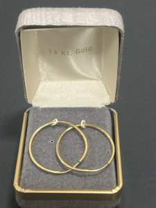 14K Gold Hoop Earrings