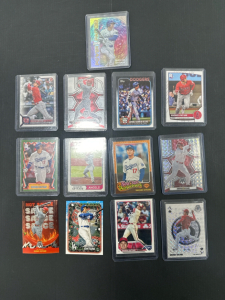 (13) Various Shohei Otani Topps and Panini Baseball Sports Cards (More Info in Photos)