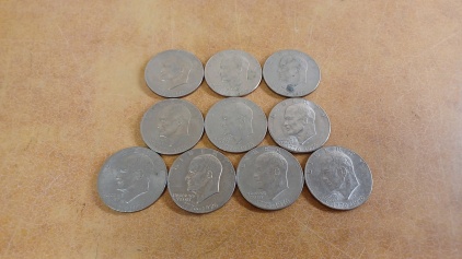 (10) 1776-1976 Eisenhower Bicentennial Dollars