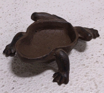 Frog Cast Iron Hide A Key Bottom Half of Key Holder