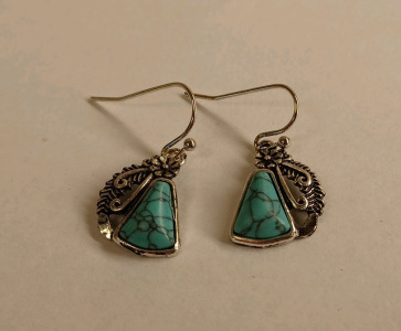 Turquoise Agate Earrings