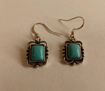 Turquoise Agate Earrings